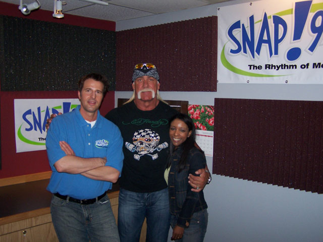 Hulk Hogan, Radio Personality (DJ) Greg Valentine, Dani Rice, Snap! 94.1, Memphis