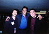 Vince Vaughn, Greg Valentine, Allan Fee, 2003 Grammy Awards, New York City